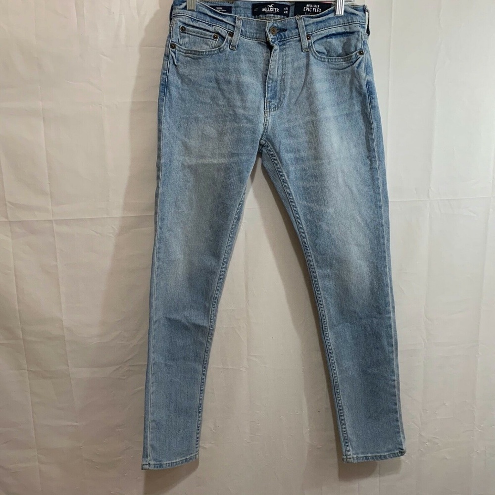 Hollister Men's NWT Epic Flex Skinny Jeans in Blue Size 29" Waist x 30"